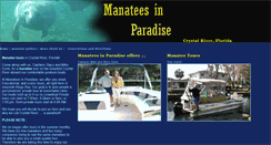 Desktop Screenshot of manateesinparadise.com