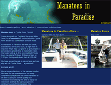 Tablet Screenshot of manateesinparadise.com